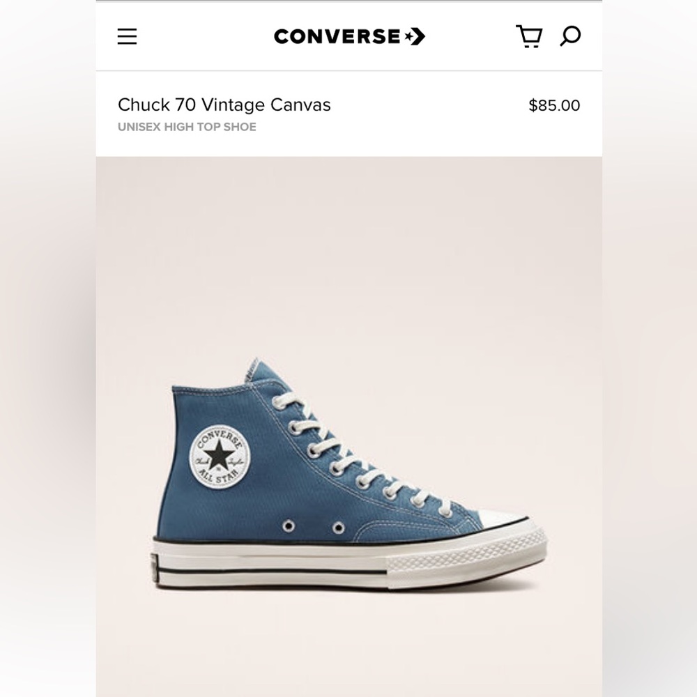 Converse Chuck 70’s Vintage Canvas High Tops